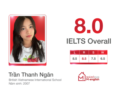 TRẦN THANH NGÂN - 8.0 IELTS OVERALL