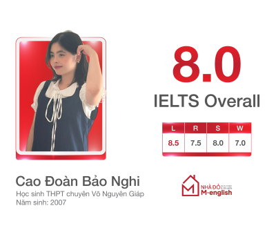 CAO ĐOÀN BẢO NGHI - 8.0 IELTS OVERALL