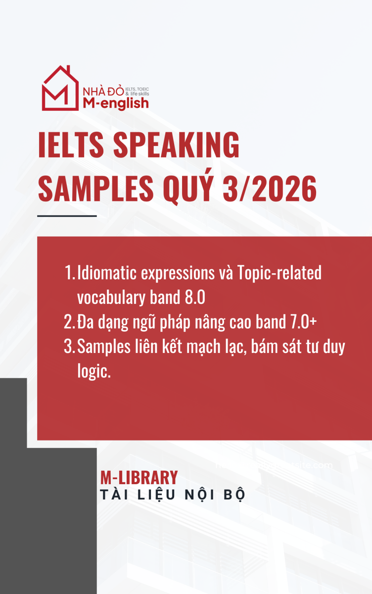 sample ielts speaking quý 3/2026